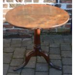 Georgain oak tilt top tripod table