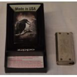 Special edition boxed Zippo lighter & a French propelling match vesta case