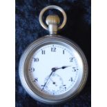 British Rail Midlands Swiss made pocket watch engraved BR(M) 18742