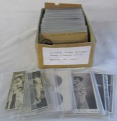 Box of approximately 350 postcards relating to Edwardian actresses inc 8 'bookmark' postcards
