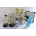 Various ceramics and glassware etc inc Aynsley