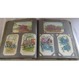 Postcard album featuring flowers, fruits & gardens dating from the early 1900s onwards (