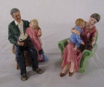 2 Royal Doulton figures - When I Was Young HN3457 and Grandpa's Story HN3456