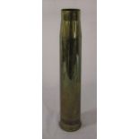 WWII shell case / trench art dated 1943 H 44 cm