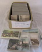 Box of approximately 350 UK topographical postcards dating from 1900s onwards