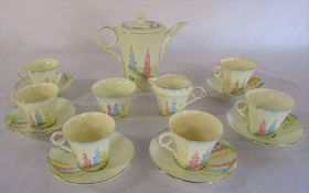 Salisbury Crown China Art Deco coffee set