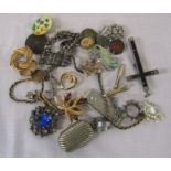 Assorted costume jewellery etc