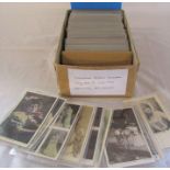 Box of approximately 350 Edwardian actresses postcards