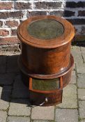 Victorian mahogany circular library steps (origina