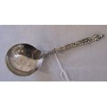 19th century silver metamorphic fork and spoon with import marks possibly London 1881 Edwin T Bryant