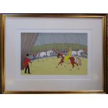 Framed limited edition French artist proof lithographic print 48/52 by Vincent Haddelsey (1934-2010)