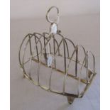 Victorian silver toast rack London 1883 weight 5.28 ozt