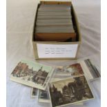 Box of approximately 350 UK topographical postcards dating from 1900s onwards