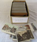 Box of approximately 350 UK topographical postcards dating from 1900s onwards