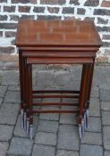 Georgian style mahogany nest of 4 tables