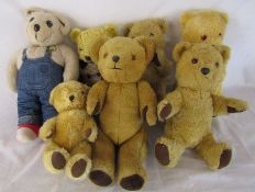 Assorted vintage teddy bears inc Deans and Chad Valley