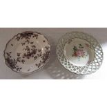 2 Late 18th / early 19th century faience plates D 25 cm