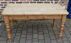 Pine kitchen table 152cm by 79cm