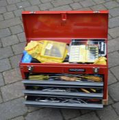 Halfords Professional metal tool chest and tools