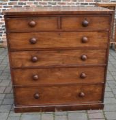 Victorian mahogany veneer chest of drawers