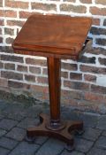 Victorian mahogany adjustable reading table