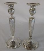 Pair of American candlesticks by Black Starr and Frost marked Sterling, numbered 7006/186 with