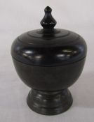 Bronze lidded pot H 13 cm