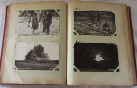 Postcard album containing approximately 192 WWI po