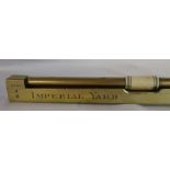 Victorian brass Imperial Yard measure by Nicholl &