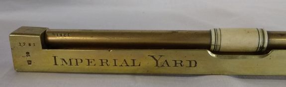 Victorian brass Imperial Yard measure by Nicholl &