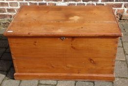 Victorian pine blanket box