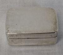 George III silver rectangular vinaigrette maker AK London 1803