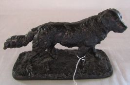 AMENDED DESCRIPTION - Cast iron figure of a golden retriever L 30 cm H 17.5