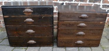 Pair of late 19th/early 20th century Liberty bodice cabinets