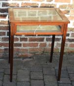 Edwardian display case with boxwood stringing