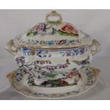 Large 19th century Davenport lidded tureen on stand