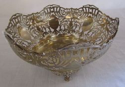 Silver fruit bowl Sheffield 1941 weight 15.86 ozt D 22.5 cm H 12.5 cm