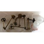 Selection of brass vintage gas fittings etc