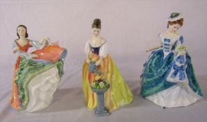 3 Royal Doulton figurines - Alexandra HN3286, Ann HN3259 and Linda HN3374