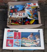 Quantity of vintage Lego etc and boxed Mobi-tec set (unchecked)