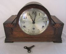 Wooden mantel clock