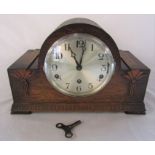Wooden mantel clock