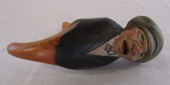 German carved figural nut cracker