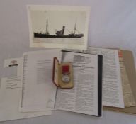 Cased British Empire Medal awarded to Grimsby Trawlerman Charles L Marriott together with associated