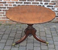 Victorian mahogany tilt top table