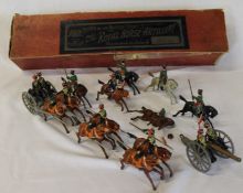 W Britain Types of the British Army - The Royal Horse Artillery in original box (set 39?) and