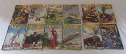 Full set of 1947 Meccano magazines (12)