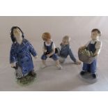 3 Royal Copenhagen figurines no 760, 4532 and 3556