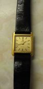 Ladies Omega De Ville wrist watch with leather strap