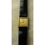 Ladies Omega De Ville wrist watch with leather strap